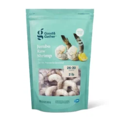 Jumbo Tail-On, Peeled, Deveined Raw Shrimp - Frozen - 26-30ct/lb - 2lbs - Good & Gather™ -Good & Gather GUEST 5cd0c332 2b68 4dfe 835d 182bccafb2a1
