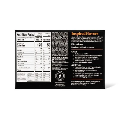 Frozen Vegetable Spring Rolls - 10oz/5ct - Good & Gather™ 3 Frozen Vegetable Spring Rolls - 10oz/5ct - Good & Gather™