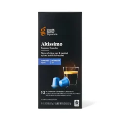 Signature Intenso Espresso Altissimo Pods Espresso Roast Coffee - 10ct - Good & Gather™ -Good & Gather GUEST 5de6dea7 9f2b 4c7f bc6c 4b6d749069bf