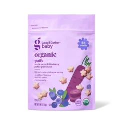 Organic Puffs Baby Snacks - Carrot Blueberry - 1.48oz - Good & Gather™ 11 Organic Puffs Baby Snacks - Carrot Blueberry - 1.48oz - Good & Gather™ -Good & Gather GUEST 5f3c5b06 bdbe 486a a3e4 a7dfa41c91a8