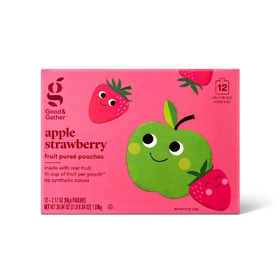Applesauce Pouches Strawberry - 12ct - Good & Gather™ 7 Applesauce Pouches Strawberry - 12ct - Good & Gather™ - Image 5