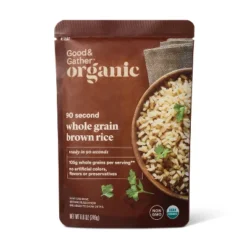 90 Second Organic Whole Grain Brown Rice Microwavable Pouch - 8.8oz - Good & Gather™ 7 90 Second Organic Whole Grain Brown Rice Microwavable Pouch - 8.8oz - Good & Gather™ -Good & Gather GUEST 6260f54c f6ff 4fe3 91b2 1944a925e1e8