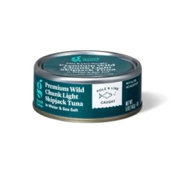 Premium Wild Skipjack Chunk Light Tuna In Water And Sea Salt - 5oz - Good & Gather™ 7 Premium Wild Skipjack Chunk Light Tuna In Water And Sea Salt - 5oz - Good & Gather™ -Good & Gather GUEST 64207e57 d5fa 4833 b310 d36ada343bc0