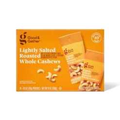 Lightly Salted Roasted Whole Cashews - 10 Ct Multipack - Good & Gather™ -Good & Gather GUEST 6793848f ed9b 4099 8630 1200fde378de