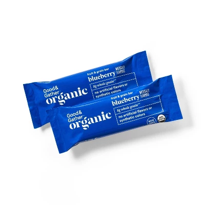Organic Whole Grain Blueberry Fruit & Grain Bars - 6ct - Good & Gather™ 4 Organic Whole Grain Blueberry Fruit & Grain Bars - 6ct - Good & Gather™ - Image 2