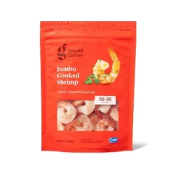Jumbo Tail On Peeled & Deveined Cooked Shrimp - Frozen - 26-30ct/16oz - Good & Gather™ -Good & Gather GUEST 698e982e 7795 49fa 80e4 9dc72e724726