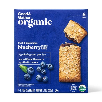 Organic Whole Grain Blueberry Fruit & Grain Bars - 6ct - Good & Gather™ 7 Organic Whole Grain Blueberry Fruit & Grain Bars - 6ct - Good & Gather™ - Image 5