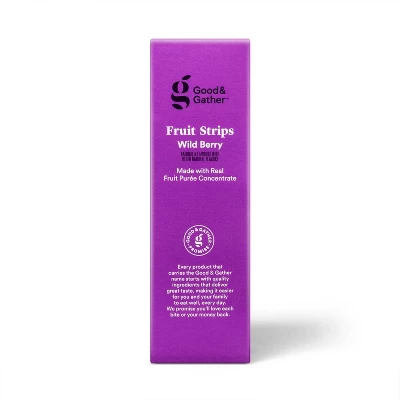 Wild Berry Fruit Strips - 12.5oz/25ct - Good & Gather™ 3 Wild Berry Fruit Strips - 12.5oz/25ct - Good & Gather™