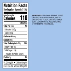 Organic Banana Blueberry Oat Baby Food Pouch - 4oz - Good & Gather™ -Good & Gather GUEST 7767c595 55a4 413b 8795 5a26aa91194b
