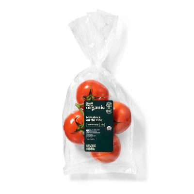 Fresh Organic On-The-Vine Tomatoes - 1lb - Good & Gather™ 6 Fresh Organic On-The-Vine Tomatoes - 1lb - Good & Gather™ - Image 4