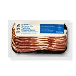 Uncured No Sugar Thick Cut Bacon - 12oz - Good & Gather™ -Good & Gather GUEST 7eaaa37a 8750 4d1b af83 b0f25f24ab38