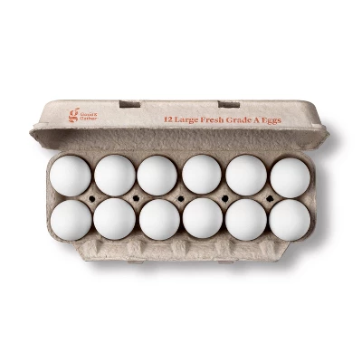 Grade A Large Eggs - 12ct - Good & Gather™ (Packaging May Vary) 3 Grade A Large Eggs - 12ct - Good & Gather™ (Packaging May Vary)