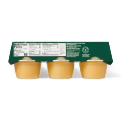Organic Unsweetened Applesauces Cups - 24oz/ 6ct - Good & Gatherâ„¢
