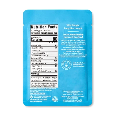 Albacore Chunk White Tuna In Water - 2.6oz - Good & Gather™ 3 Albacore Chunk White Tuna In Water - 2.6oz - Good & Gather™