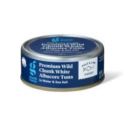 Premium Wild Albacore Chunk White Tuna In Water And Sea Salt - 5oz - Good & Gather™ -Good & Gather GUEST 8110d6a7 6af7 4e3a bbc7 e690264785b3