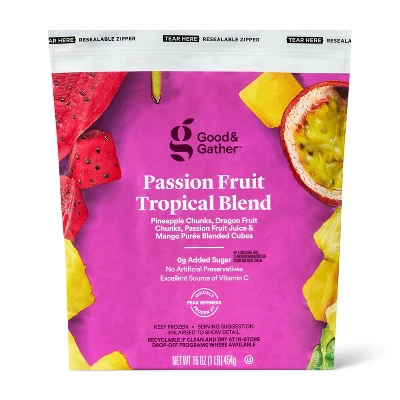 Frozen Dragon Fruit & Passion Fruit Blend - 16oz - Good & Gather™ 5 Frozen Dragon Fruit & Passion Fruit Blend - 16oz - Good & Gather™ - Image 3
