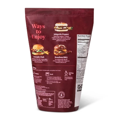 Steakhouse Seasoned Beef Burger Patties - Frozen - 48oz/12ct - Good & Gather™ 4 Steakhouse Seasoned Beef Burger Patties - Frozen - 48oz/12ct - Good & Gather™ - Image 2