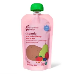 Organic Pear Mixed Berry Beet Flax Baby Food Pouch - 4oz - Good & Gather™ -Good & Gather GUEST 8b0c3226 905b 4aff 98eb 23e56f5dff83