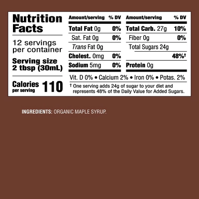 100% Pure Organic Maple Syrup - 12 Fl Oz - Good & Gather™ 5 100% Pure Organic Maple Syrup - 12 Fl Oz - Good & Gather™ - Image 3