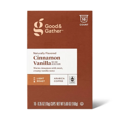 Naturally Flavored Cinnamon Vanilla Light Roast Coffee - 16ct Single Serve Pods - Good & Gather™ 5 Naturally Flavored Cinnamon Vanilla Light Roast Coffee - 16ct Single Serve Pods - Good & Gather™ - Image 3