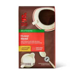 House Blend Medium Roast Ground Coffee - Decaf - 12oz - Good & Gather™ -Good & Gather GUEST 906faa32 2604 4b66 8b21 f9347d327a52