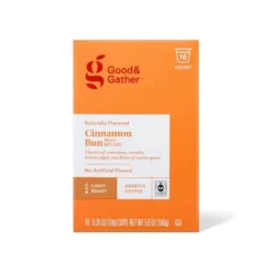 Naturally Flavored Cinnamon Bun With Other Natural Flavors Single Serve Light Roast Coffee - 16ct - Good & Gather™ 8 Naturally Flavored Cinnamon Bun With Other Natural Flavors Single Serve Light Roast Coffee - 16ct - Good & Gather™ -Good & Gather GUEST 90ee7e98 b885 4024 ab9e 30f27b40fa4c