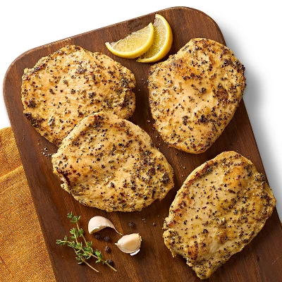 Lemon Garlic Pepper Chicken Breast Cutlet - 16oz/4ct - Good & Gather™ 4 Lemon Garlic Pepper Chicken Breast Cutlet - 16oz/4ct - Good & Gather™ - Image 2