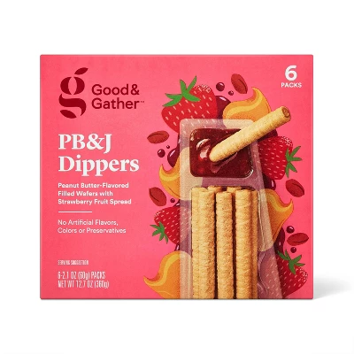Peanut Butter Filled Wafer Stix With Strawberry Jam - 12.7oz/6ct - Good & Gather™ 6 Peanut Butter Filled Wafer Stix With Strawberry Jam - 12.7oz/6ct - Good & Gather™ - Image 4
