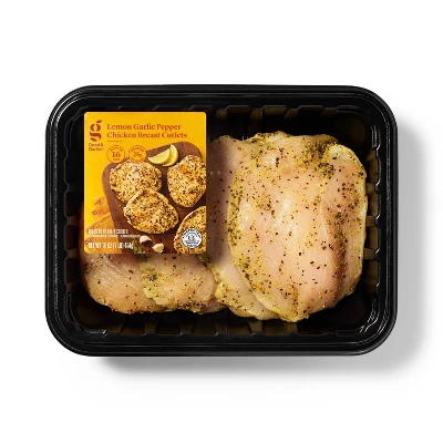 Lemon Garlic Pepper Chicken Breast Cutlet - 16oz/4ct - Good & Gather™ 5 Lemon Garlic Pepper Chicken Breast Cutlet - 16oz/4ct - Good & Gather™ - Image 3