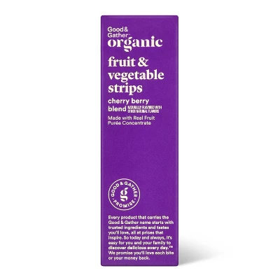 Organic Fruit And Vegetable Cherry Berry Strip - 9oz/18ct - Good & Gather™ 4 Organic Fruit And Vegetable Cherry Berry Strip - 9oz/18ct - Good & Gather™ - Image 2