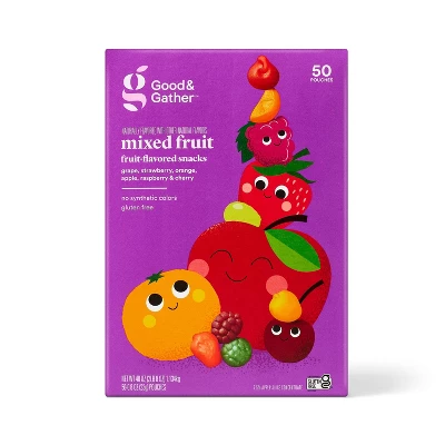 Mixed Fruit Flavored Snacks 40oz/50ct - Good & Gather™ 6 Mixed Fruit Flavored Snacks 40oz/50ct - Good & Gather™ - Image 5