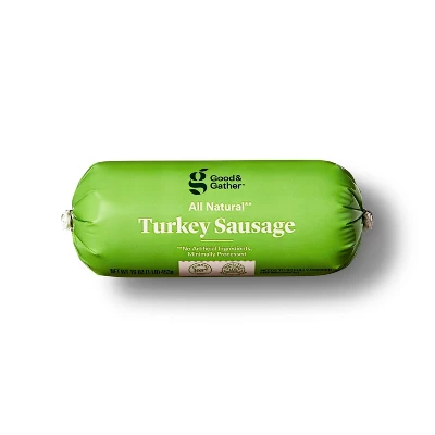 All Natural Turkey Sausage Roll - 16oz - Good & Gather™ 5 All Natural Turkey Sausage Roll - 16oz - Good & Gather™ - Image 3