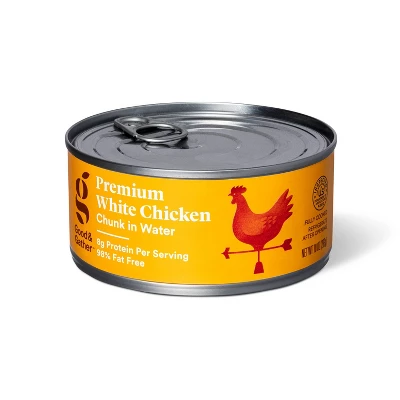 Premium White Chunk Chicken In Water - 10oz - Good & Gather™ 6 Premium White Chunk Chicken In Water - 10oz - Good & Gather™ - Image 4