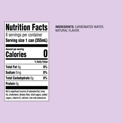 Black Raspberry Acai Sparkling Water - 8pk/12 Fl Oz Cans - Good & Gather™ 6 Black Raspberry Acai Sparkling Water - 8pk/12 Fl Oz Cans - Good & Gather™ - Image 4