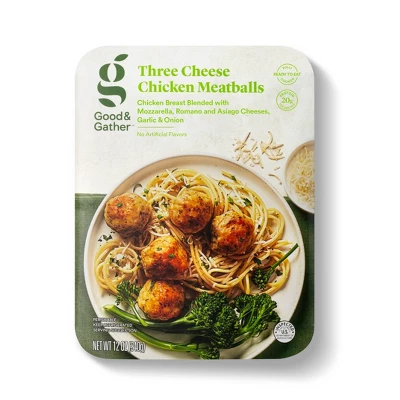 Three Cheese Chicken Meatballs - 12oz - Good & Gather™ 6 Three Cheese Chicken Meatballs - 12oz - Good & Gather™ - Image 4