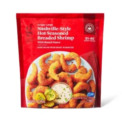 Nashville Hot Seasoned Breaded Shrimp - Frozen - 22oz - Good & Gather™ -Good & Gather GUEST 9e7adcee 6973 48f0 80d5 991fa8c45aca