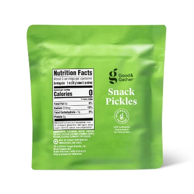 Petite Kosher Dill Pickle Snack Pouch - 4.8oz - Good & Gather™ 3 Petite Kosher Dill Pickle Snack Pouch - 4.8oz - Good & Gather™