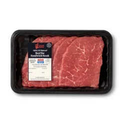 USDA Choice Angus Beef Steak For Sandwiches - 0.54-1.86 Lbs - Price Per Lb - Good & Gather™ -Good & Gather GUEST 9ee9247a 08a7 47b7 8a0e 753c0afccfa2