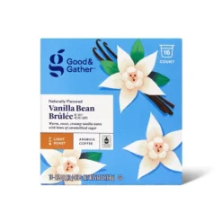 Naturally Flavored Vanilla Bean Brulee Light Roast Coffee - Single Serve Pod - Good & Gather™ -Good & Gather GUEST 9fd145ec ba34 46e9 9797 c5b11c0679e6