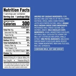 Teeny Tiny Lunch Bites Uncured Dry Sausage Nuggets, Cheddar Cheese, Milk Chocolate Chips & Pretzels 2.9oz - Good & Gather™" -Good & Gather GUEST a0cc623e 2964 4b66 add4 858a63ea9711