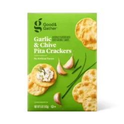 Garlic Naturally Flavored With Other Natural Flavors And Chive Pita Cracker - 5oz - Good & Gather™ -Good & Gather GUEST a2a2f692 cd30 46a4 9712 ded472181097