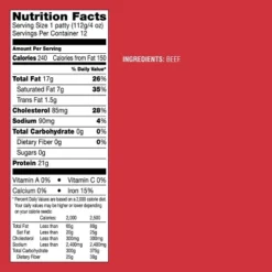 85/15 All Natural Beef Burger Patties - Frozen - 48oz/12ct - Good & Gather™ -Good & Gather GUEST a45233c0 1c6c 4bd0 8c82 cce8eb08b45c