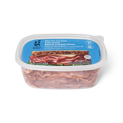 Uncured Black Forest Ham Ultra-Thin Deli Slices - 16oz - Good & Gather™ 4 Uncured Black Forest Ham Ultra-Thin Deli Slices - 16oz - Good & Gather™ - Image 2