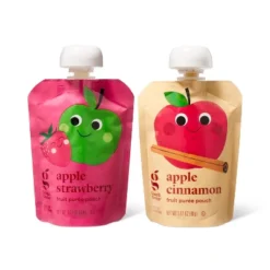 Apple Strawberry And Apple Cinnamon Fruit Puree Pouches Variety Pack - 12ct - Good & Gather™ 8 Apple Strawberry And Apple Cinnamon Fruit Puree Pouches Variety Pack - 12ct - Good & Gather™ -Good & Gather GUEST a5f940e3 150c 4354 8654 35c8a5fd2568