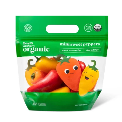 Organic Mini Sweet Peppers - 8oz - Good & Gather™ 6 Organic Mini Sweet Peppers - 8oz - Good & Gather™ - Image 4
