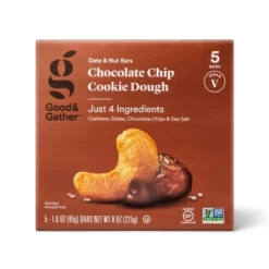 Chocolate Chip Cookie Dough Nutrition Bars - 5ct - Good & Gather™ -Good & Gather GUEST a8702040 36db 4ffa bc52 10091bd7c722