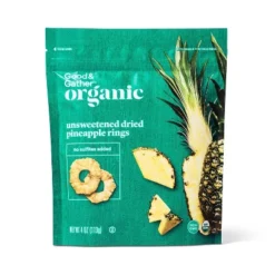 Organic Dried Unsweetened Pineapple Ring Snacks - 4oz - Good & Gather™ -Good & Gather GUEST a8b3c264 747b 4fef 8598 a7101215f1fe
