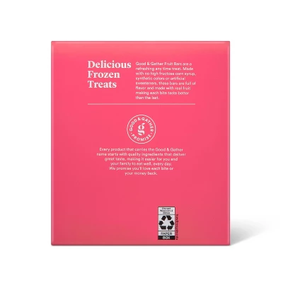 Frozen Strawberry Fruit Bars - 16.5 Fl Oz/6ct - Good & Gather™ 4 Frozen Strawberry Fruit Bars - 16.5 Fl Oz/6ct - Good & Gather™ - Image 2