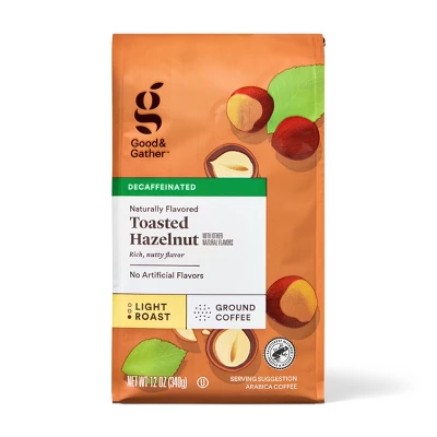 Naturally Flavored Hazelnut Decaf Bagged Light Roast Ground Coffee - 12oz - Good & Gather™ 7 Naturally Flavored Hazelnut Decaf Bagged Light Roast Ground Coffee - 12oz - Good & Gather™ - Image 5