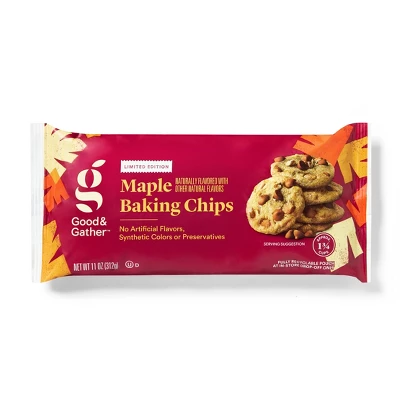 Maple Naturally Flavored With Other Natural Flavors Baking Chips - 11oz - Good & Gather™ 5 Maple Naturally Flavored With Other Natural Flavors Baking Chips - 11oz - Good & Gather™ - Image 3